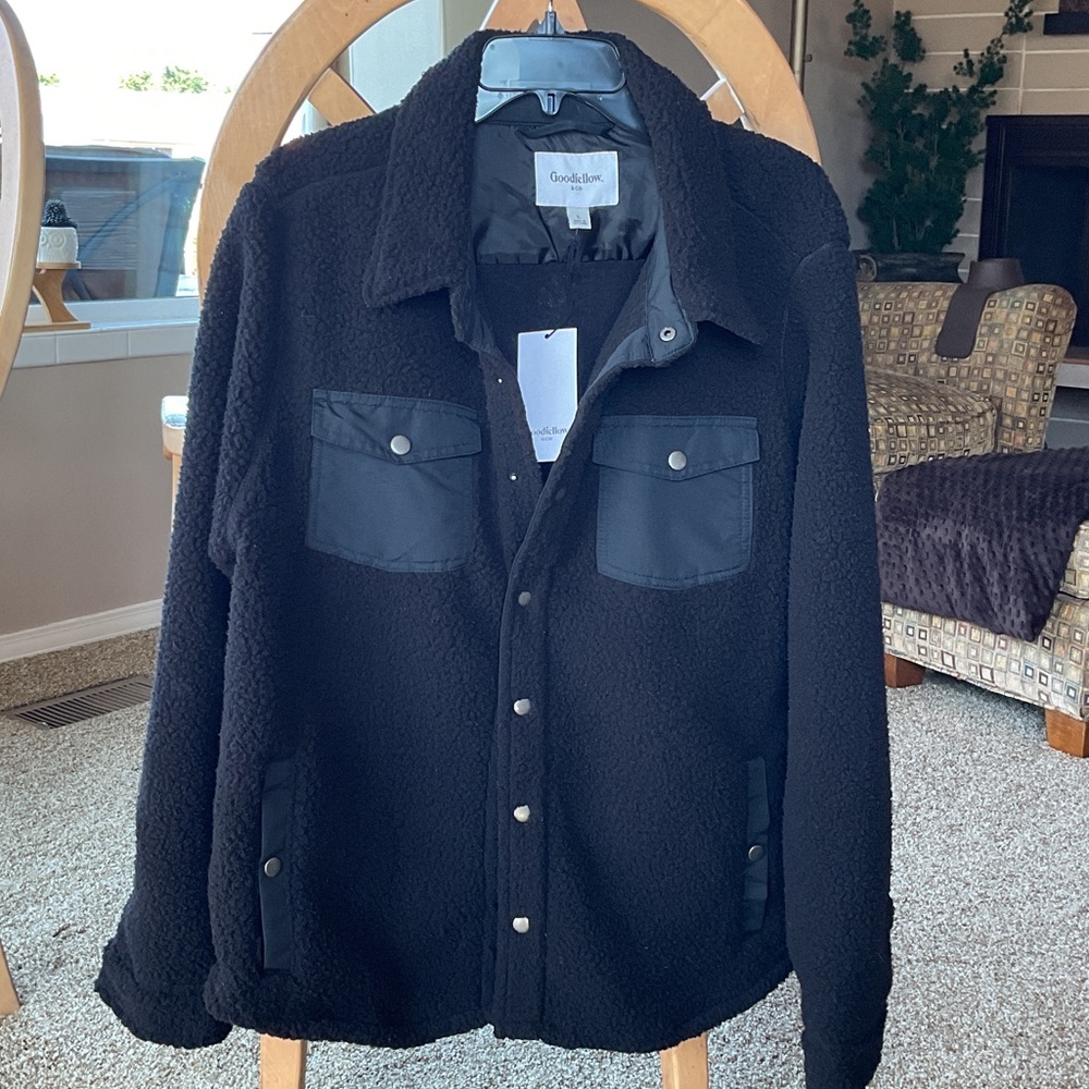Goodfellow & Co Men's Black Fleece Jacket